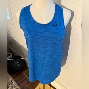 Blue Nike Women's Drifit Tank Top small